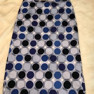 Blue Polka Dot Skirt Size 8